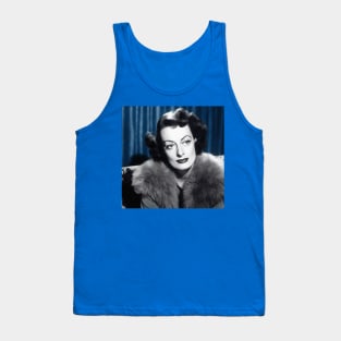 Pensive Joan Crawford looking to side Tank Top